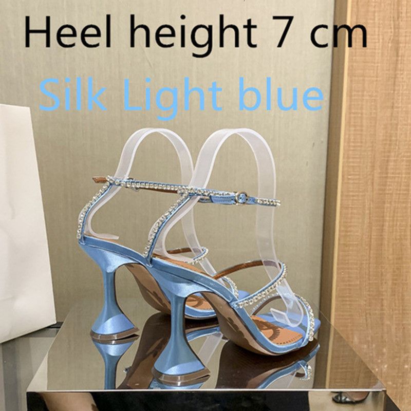 Satin bleu clair 7cm