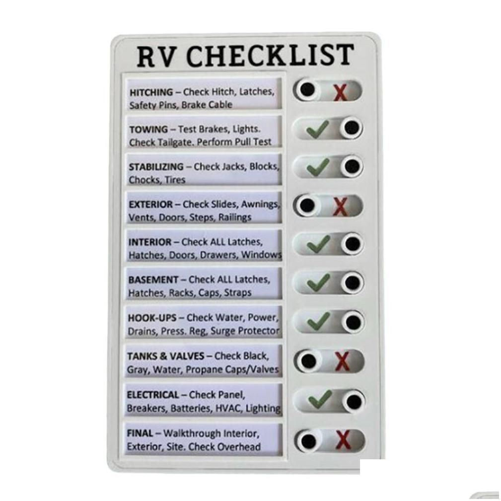 RV -checklist