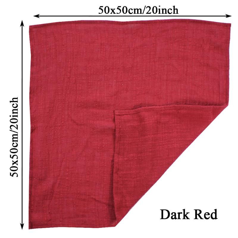 10PC 50x50 dark red