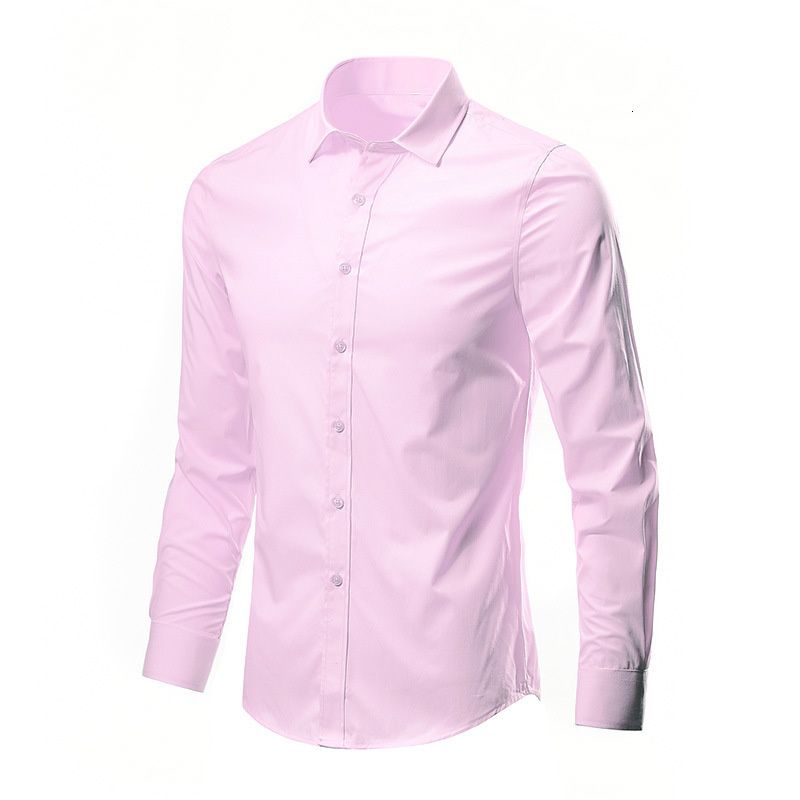 chemise à manches rose