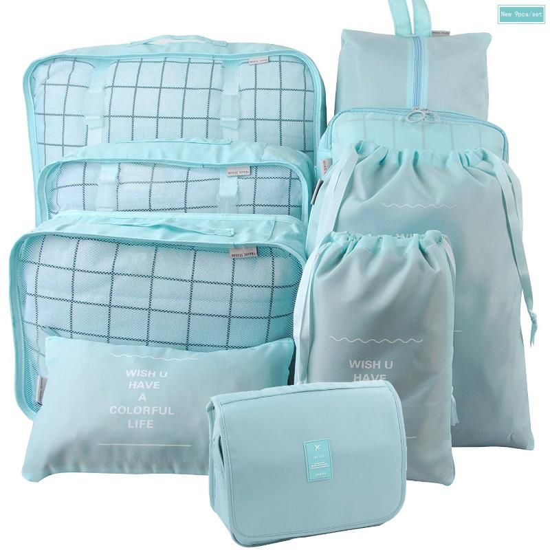 New9pcs Set Skyblue