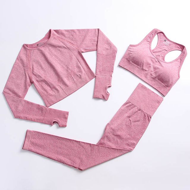 Conjunto de 3pcs rosa