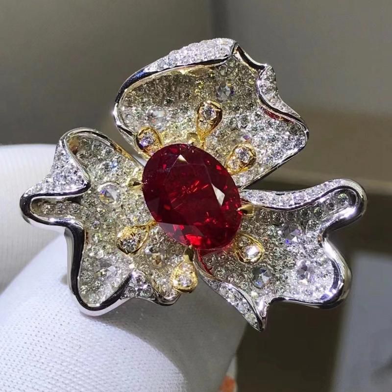 Ruby 9k White Gold