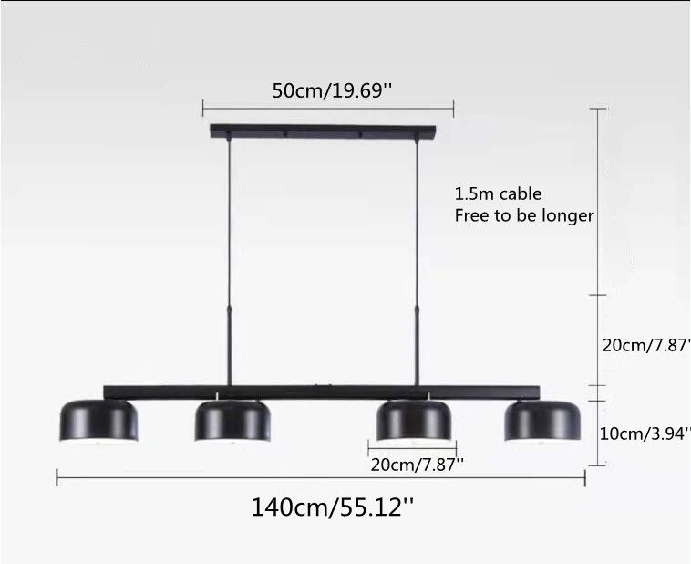 Zwarte 3 kleuren LED -lampen