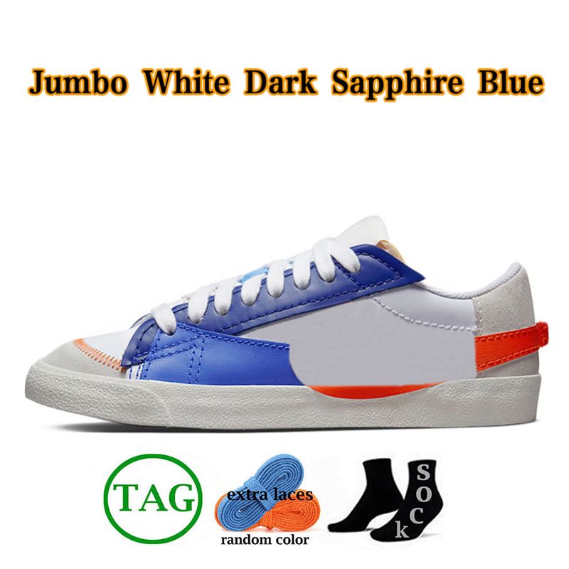 Jumbo White Dark Sapphire Blau