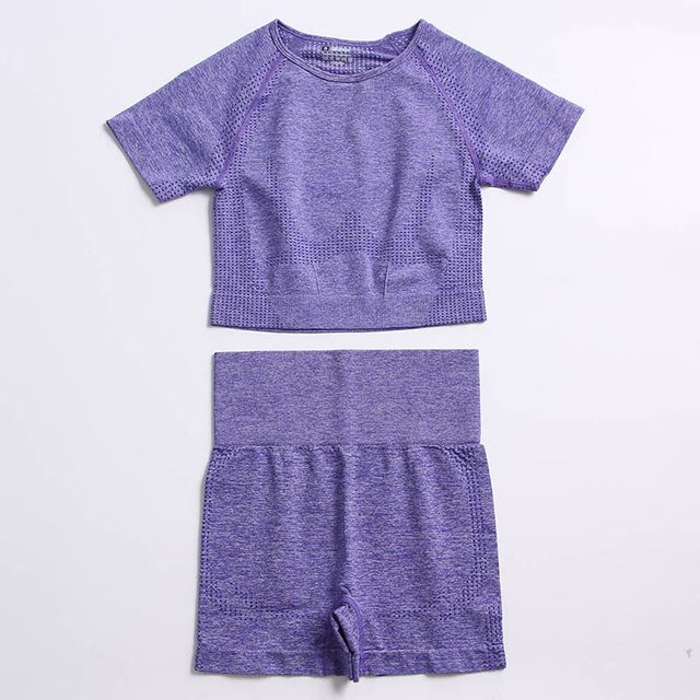 Ensemble de shorts violets