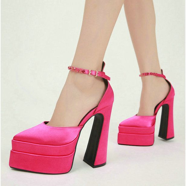 Pointed Toe Hot Pink