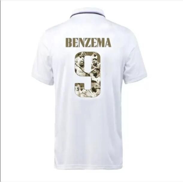 22/23 Home #9 Benzema (gouden lettertype)- Mannen