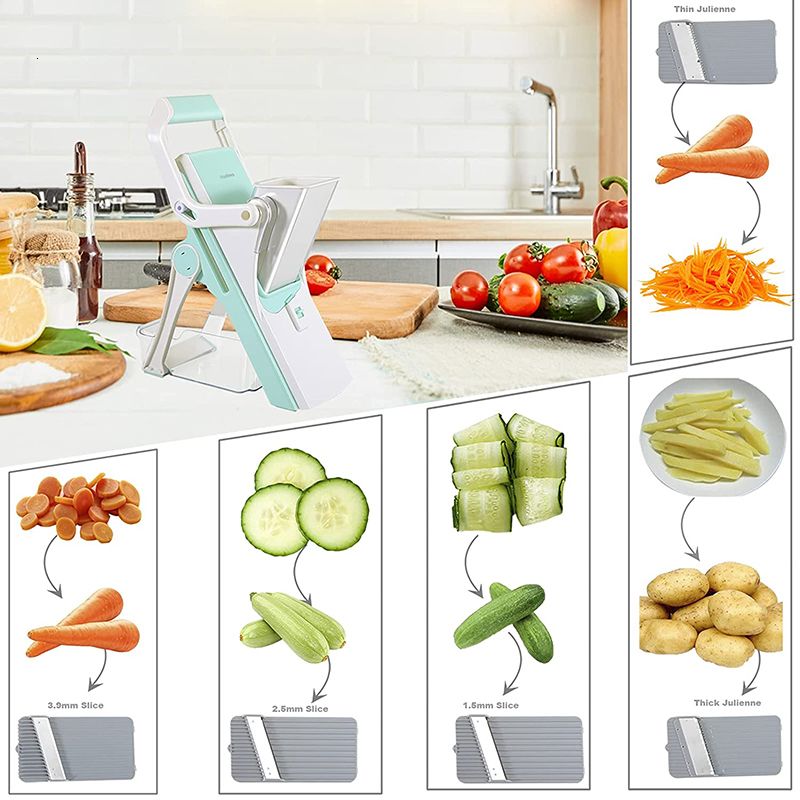 Stainless Steel Vegetable Cutter For Home Use, Multifunctional Potato Slicer  For Radish Garlic Thin Slicing & Carrot Grating