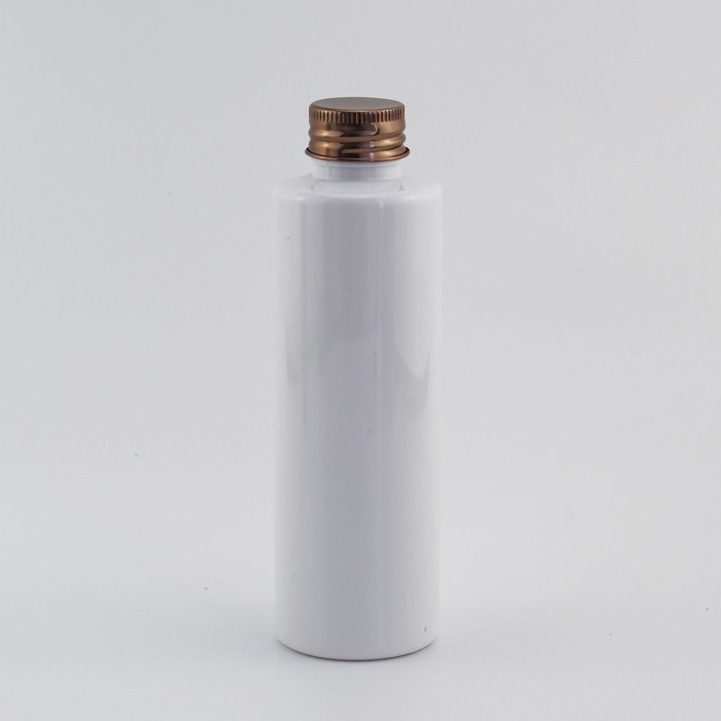 150ml Branco Garrafa Bronze Plastic