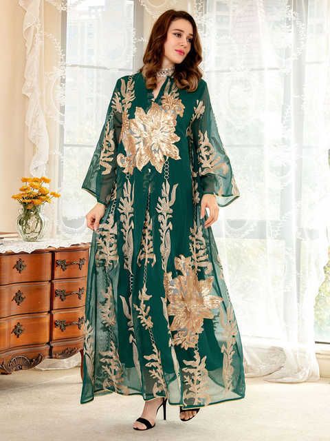 Green Abaya Dress