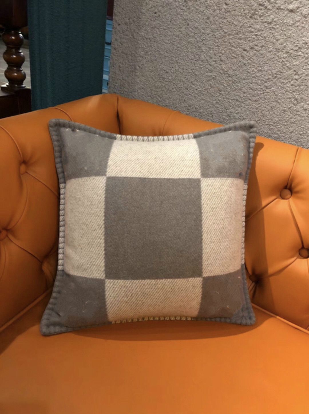 gray cushion