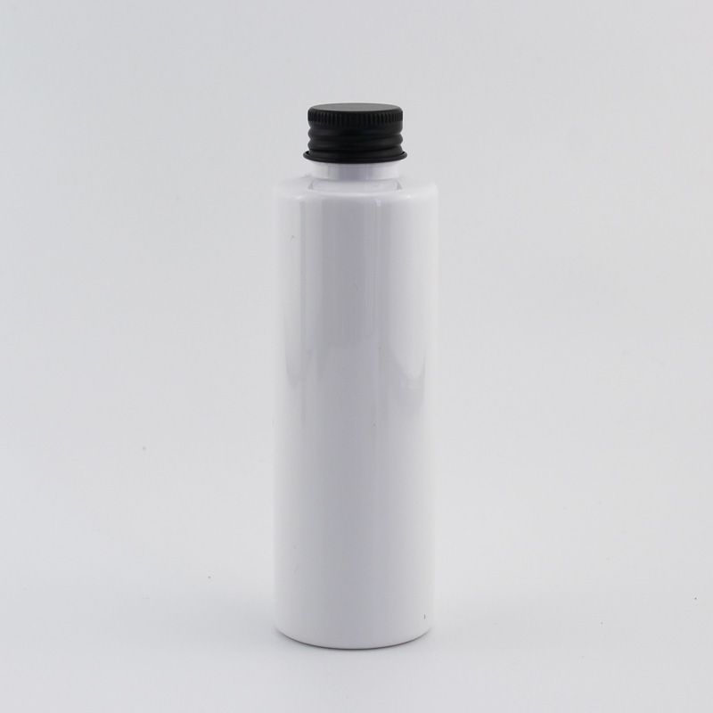 150ml branco frasco plástico preto