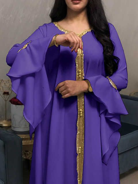 Purple abaya