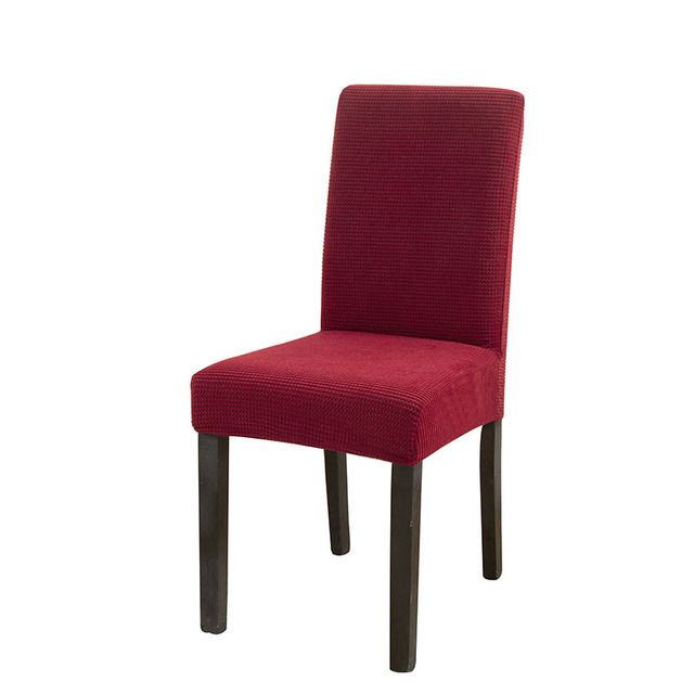 couverture de chaise rouge du vin rouge 1pcs