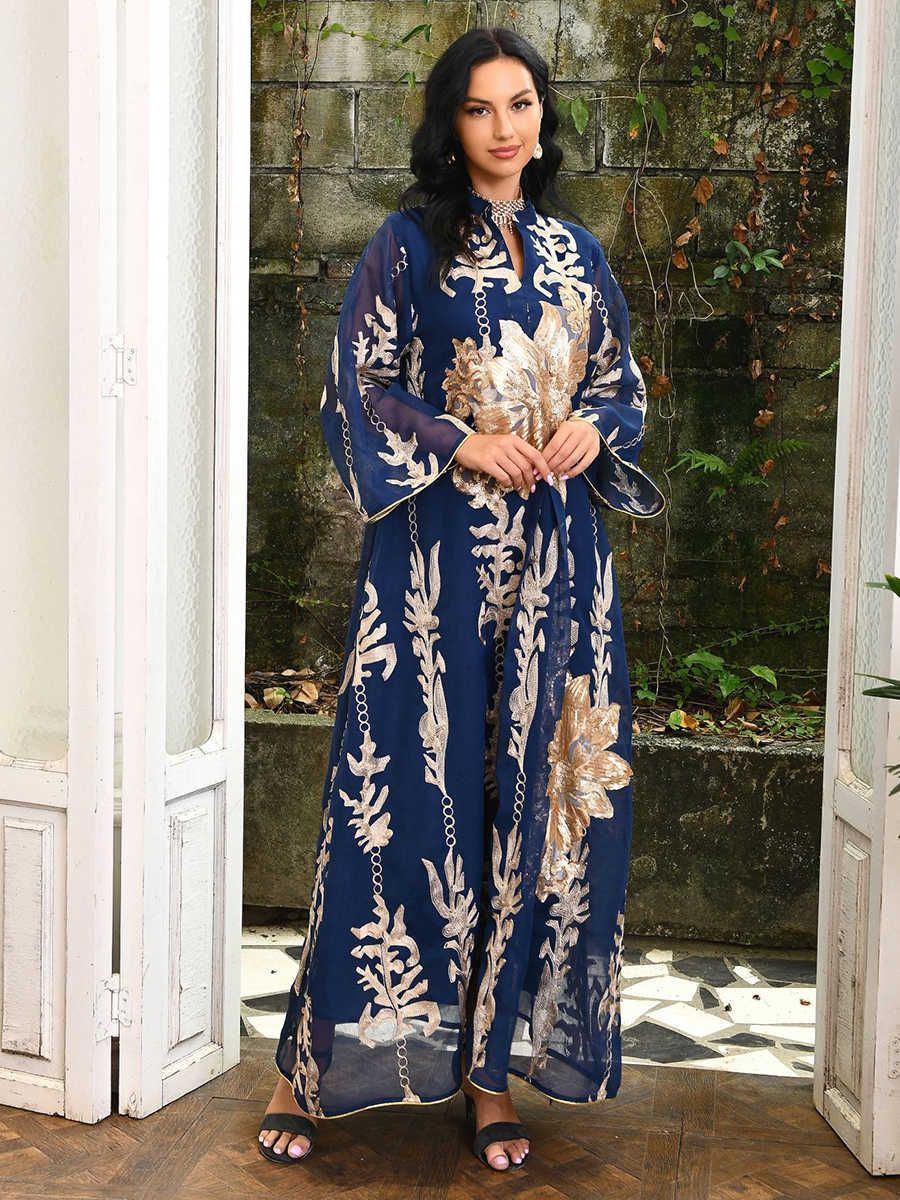 vestido azul abaya