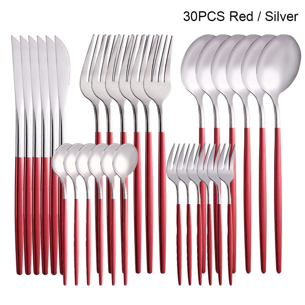 silver red 30pcs