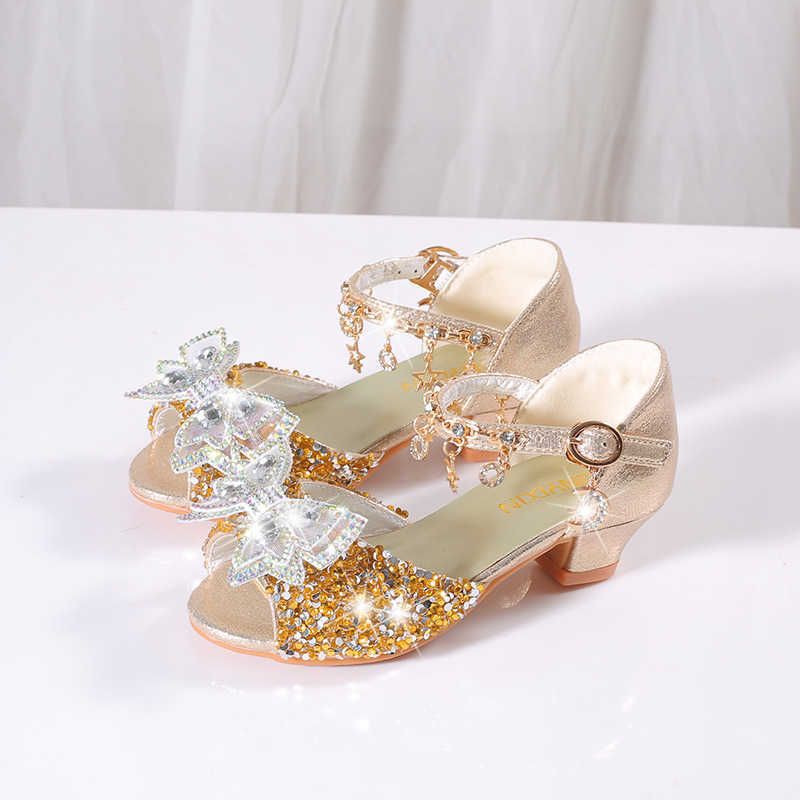 guld bowtie sandal