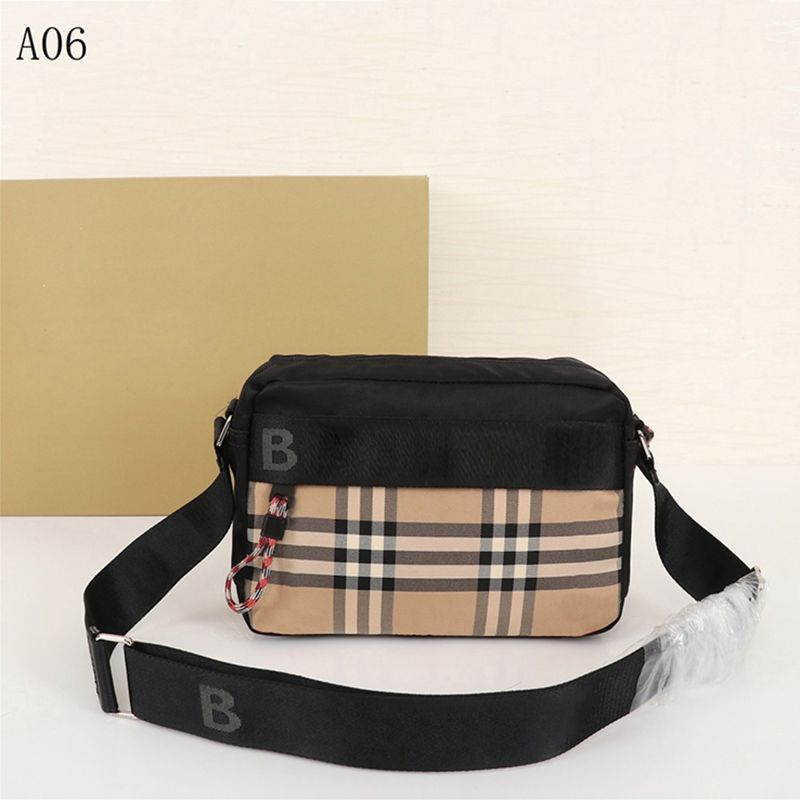 LUXUR Woman Man Fashion Checkered Crossbody Waist Bag Sling Pack