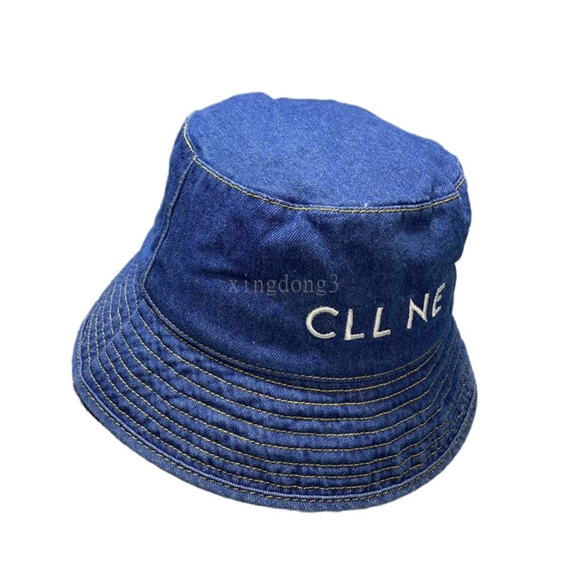 Джинсовая шляпа синий