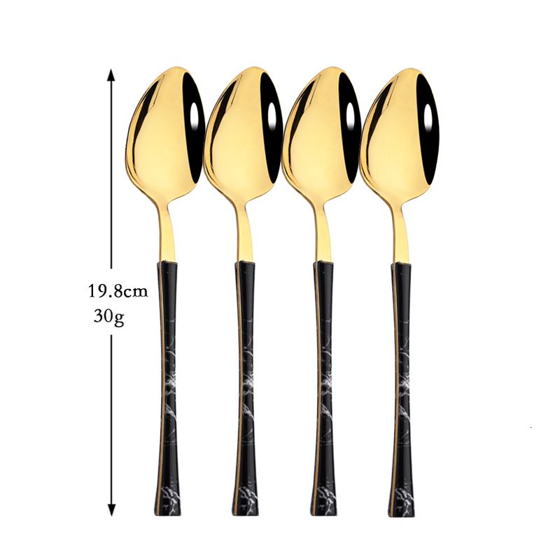 4pcs dinner spoon a