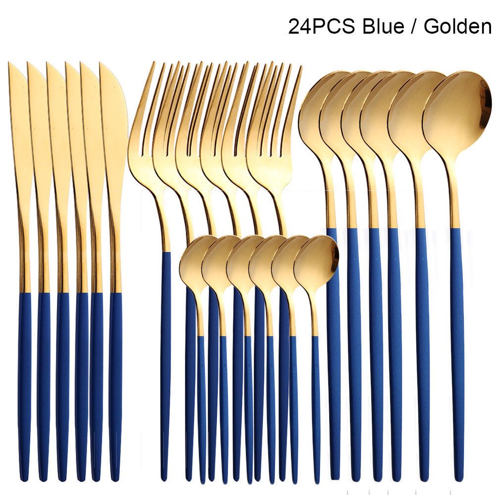 Azul dourado 24pcs