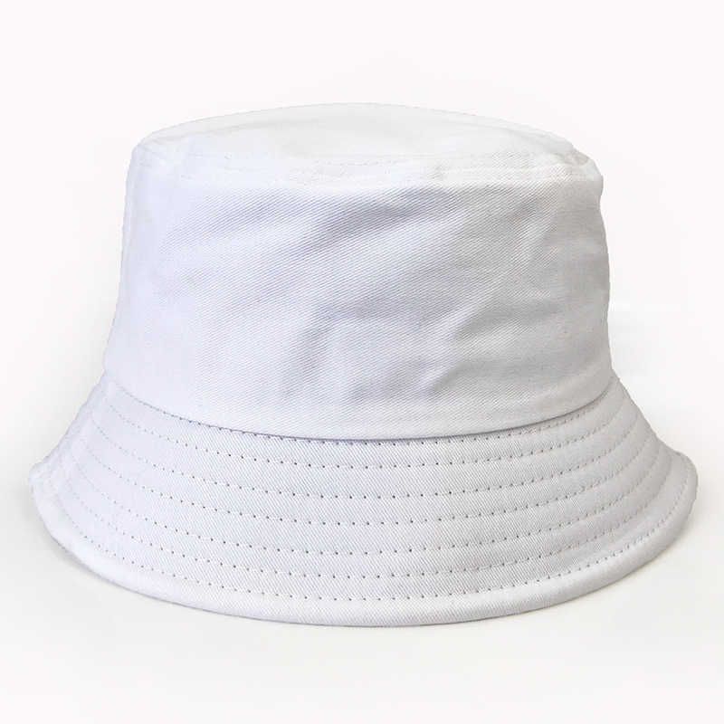 white bucket hat