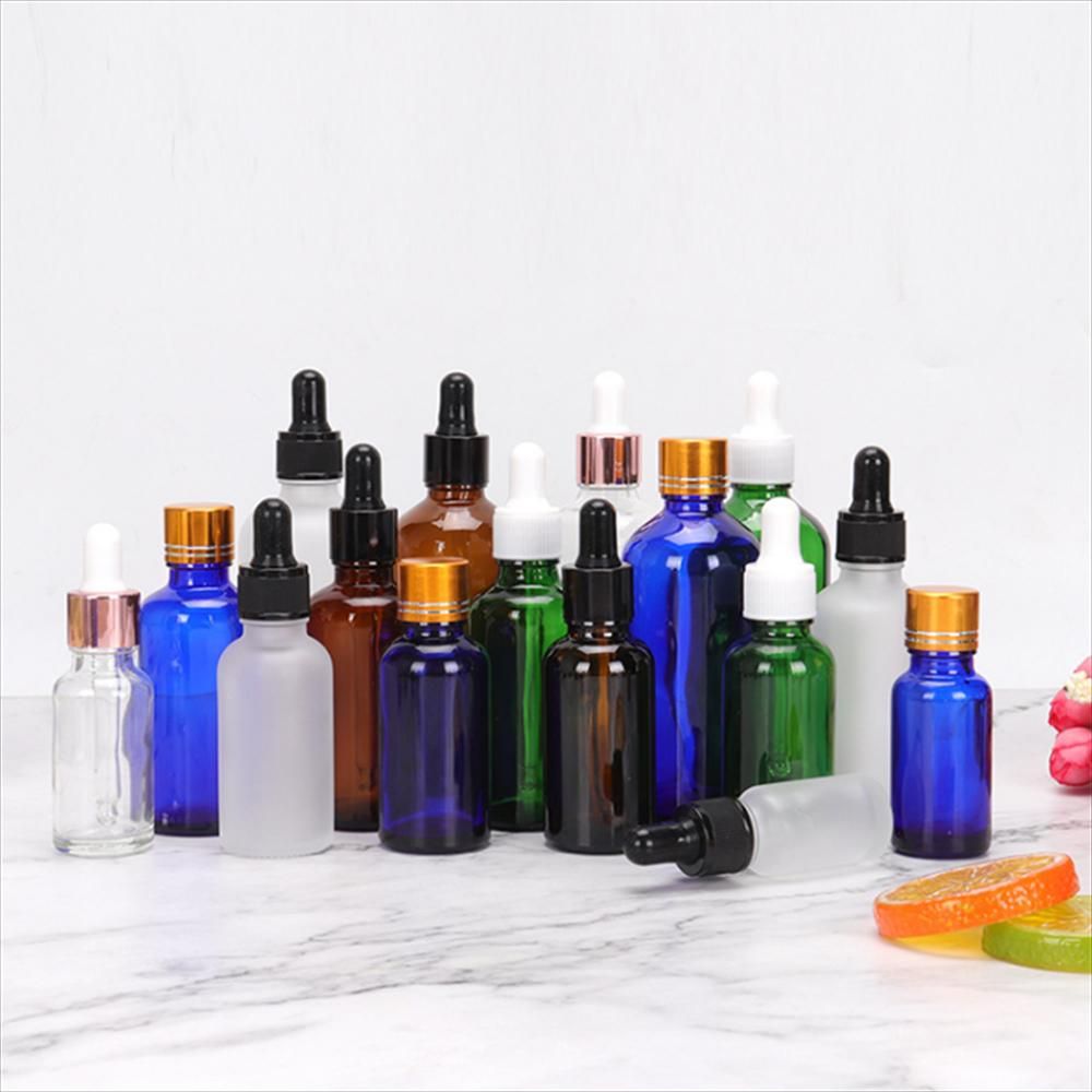 clear glass diffirent lid 5ml