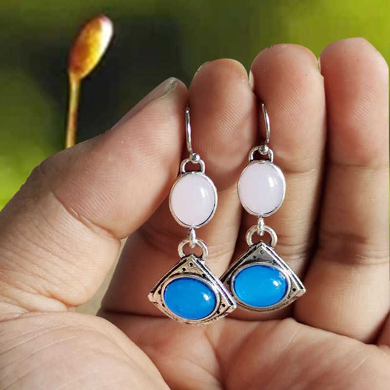 EARRING S118-blu