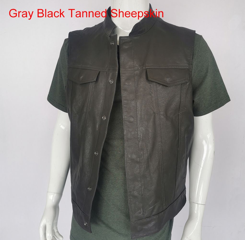 gray black sheepskin