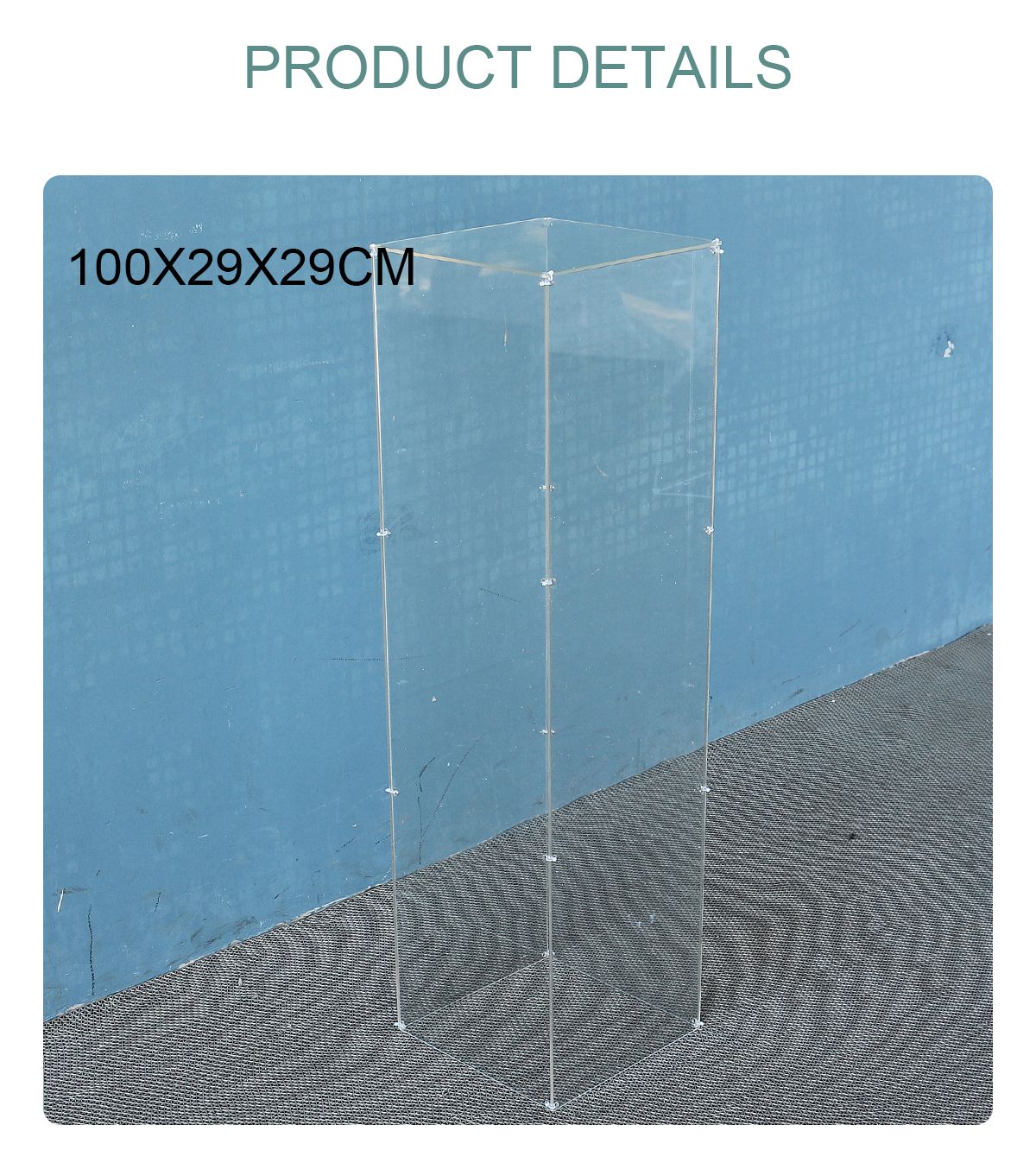 clear acrylic square 4pcs one set