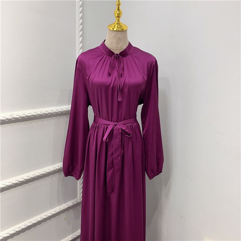 紫色の長いドレス - 