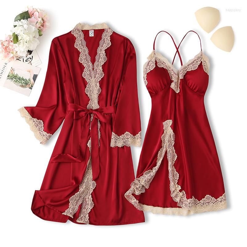 Burgundy Robe Set