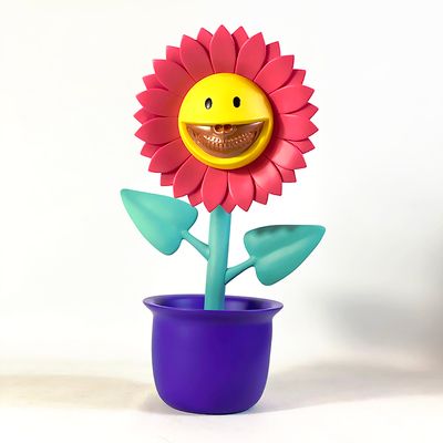 Andra generationens r￶da leende blomma