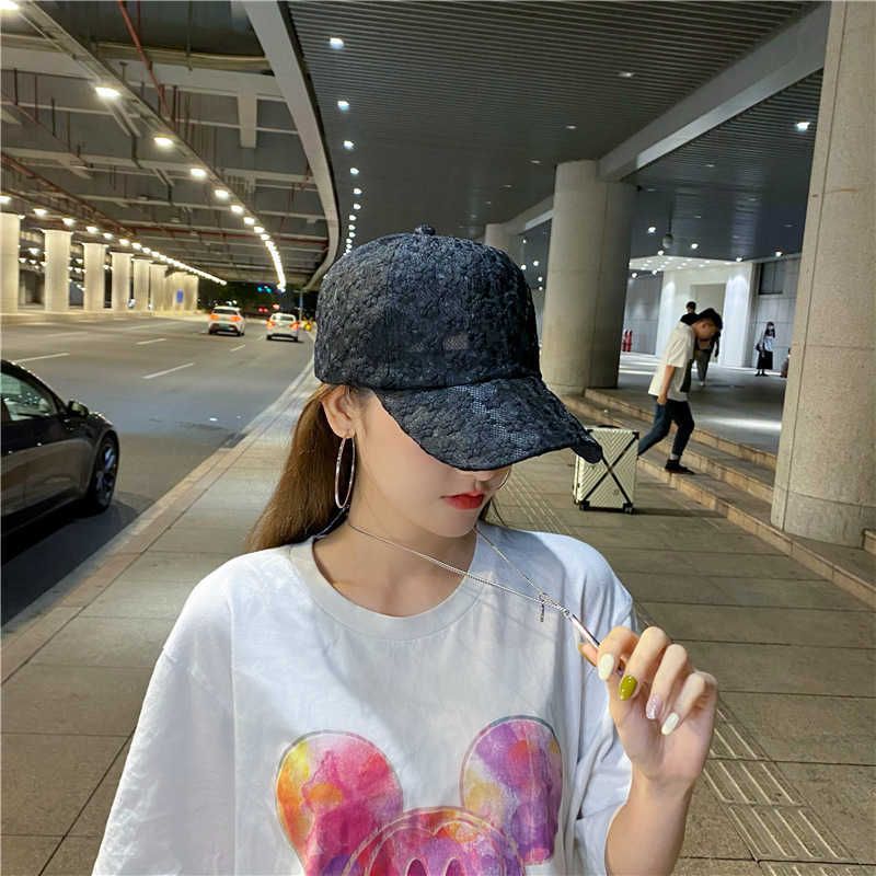 Lace Flower Baseball Cap Summer Breathable Fashion Hat Women Headwear new