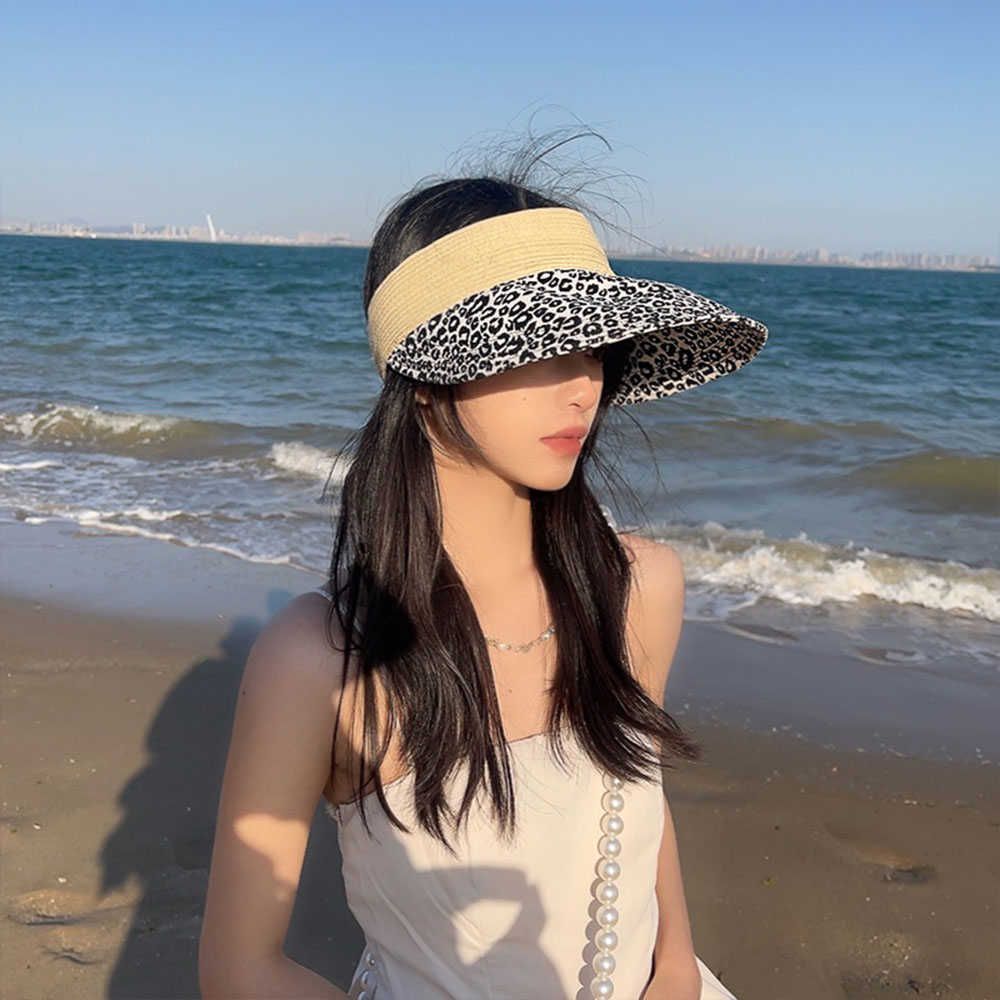 قبعات حافة واسعة النمر بطبعة طباعة الإناث امرأة الصيف قبعة الغولف قبعة  الصيف قبعة شاطئ قبعة القش قبعة Womens Visor Cap For Girls Sun Hat G230227  من 34.77ر.س | DHgate