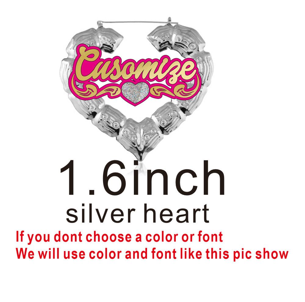 1.8inch Silver Heart