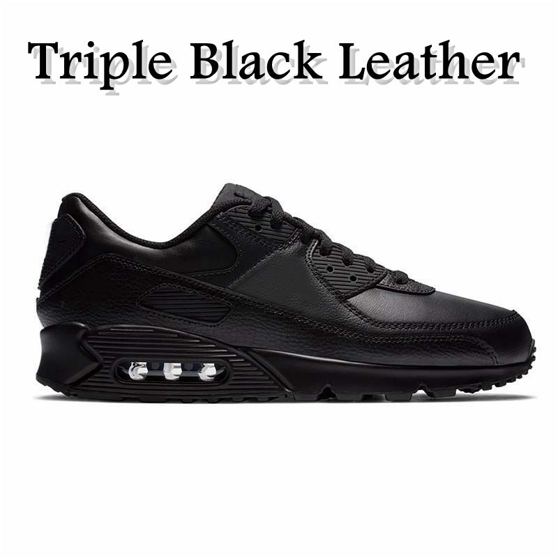 36-46 Triple Black Leather
