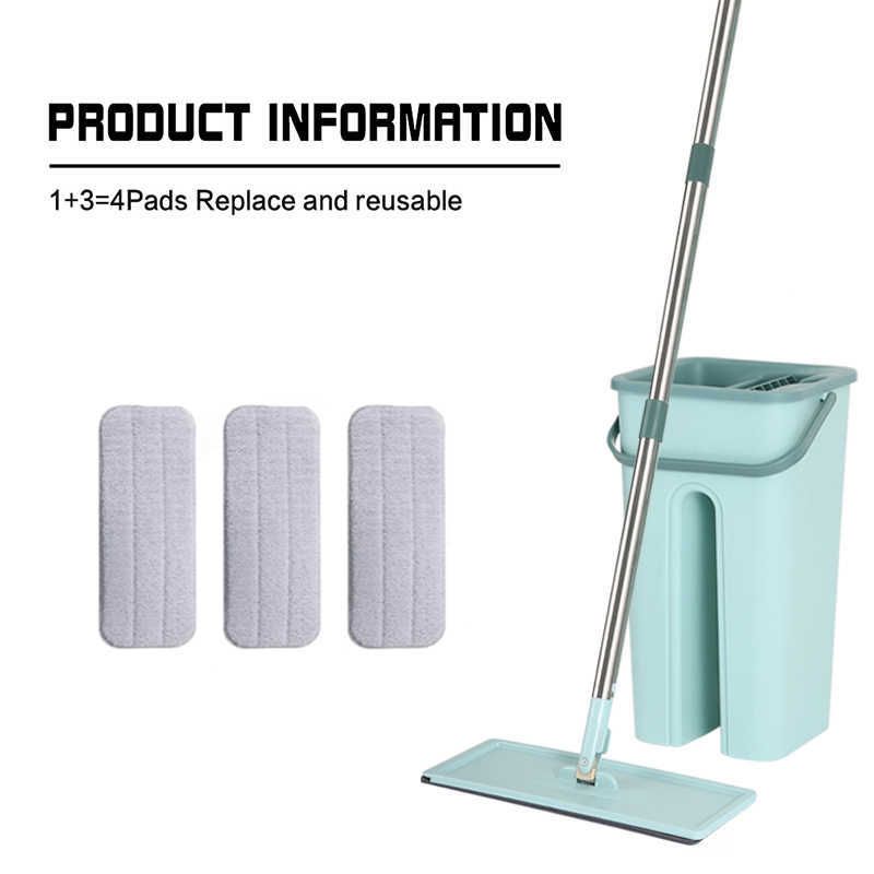 Brand CleanEZ Type Squeeze Flat Mop Bucket Set Specs Thicken Bucket