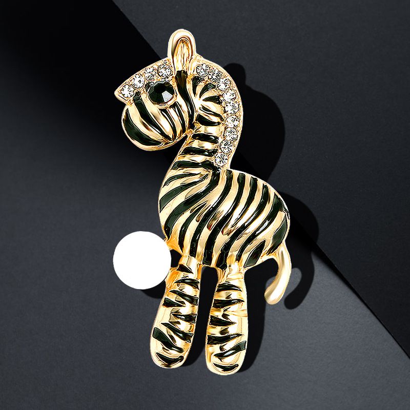 Zebra brooch