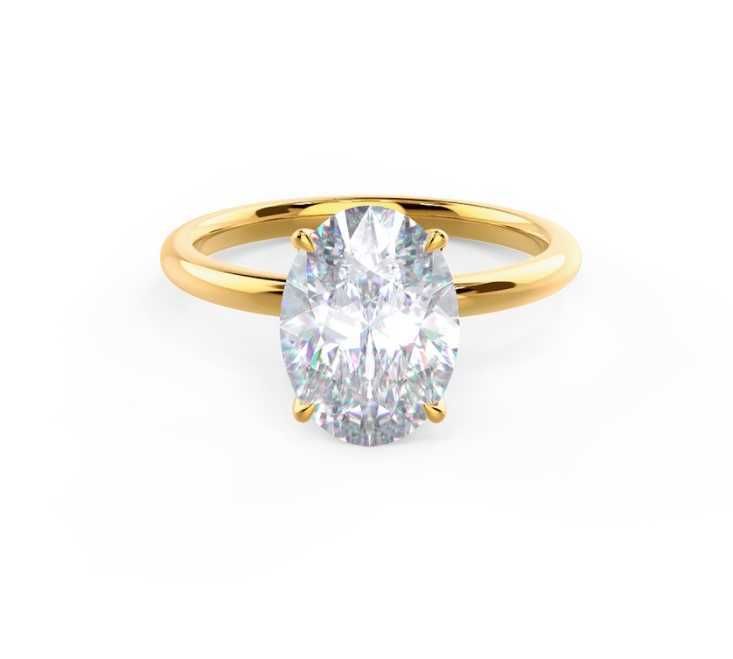 14K YELLO-4CT OVAL-8.5