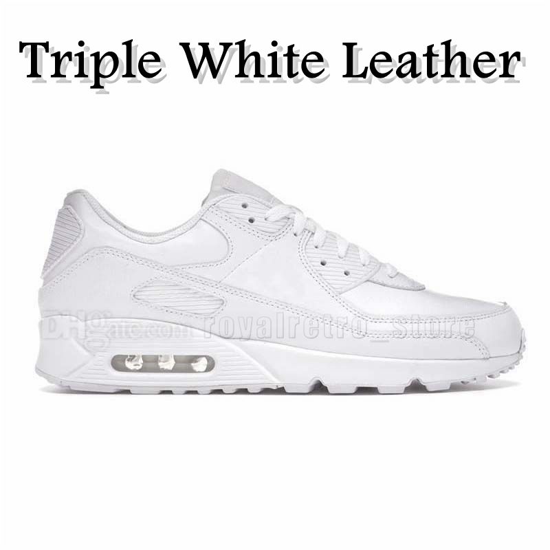 36-46 Triple White Leather