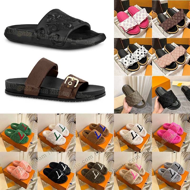 Full Palm Designer Slippers Flip Flop Slides Men Fashion Luxury