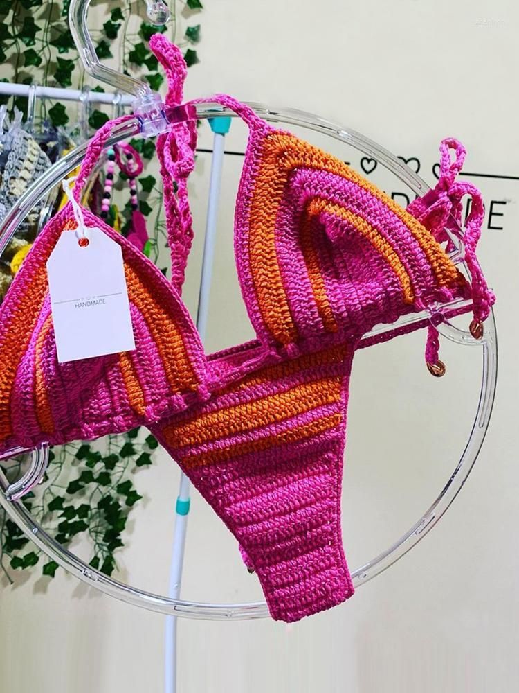 Conjunto de biquíni rosa