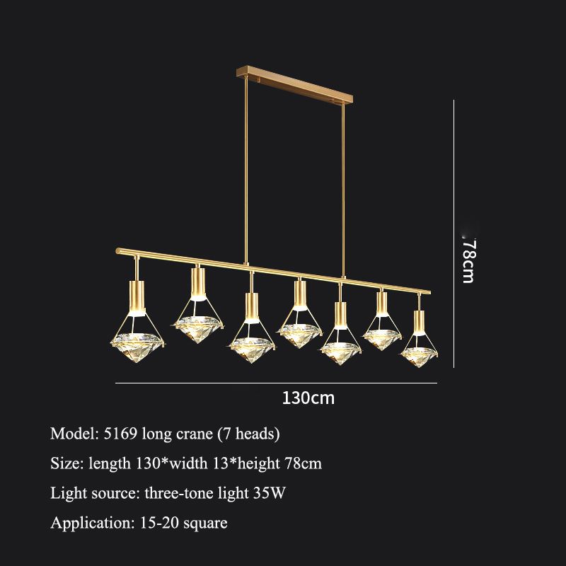 7 Heads - L130cm Warm White