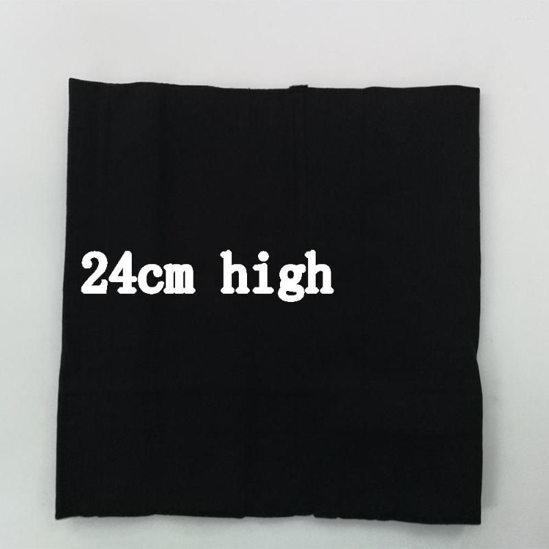 24 cm hög svart