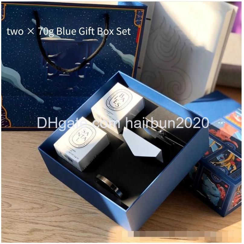 Conjunto de caixa de presente azul 132X70g