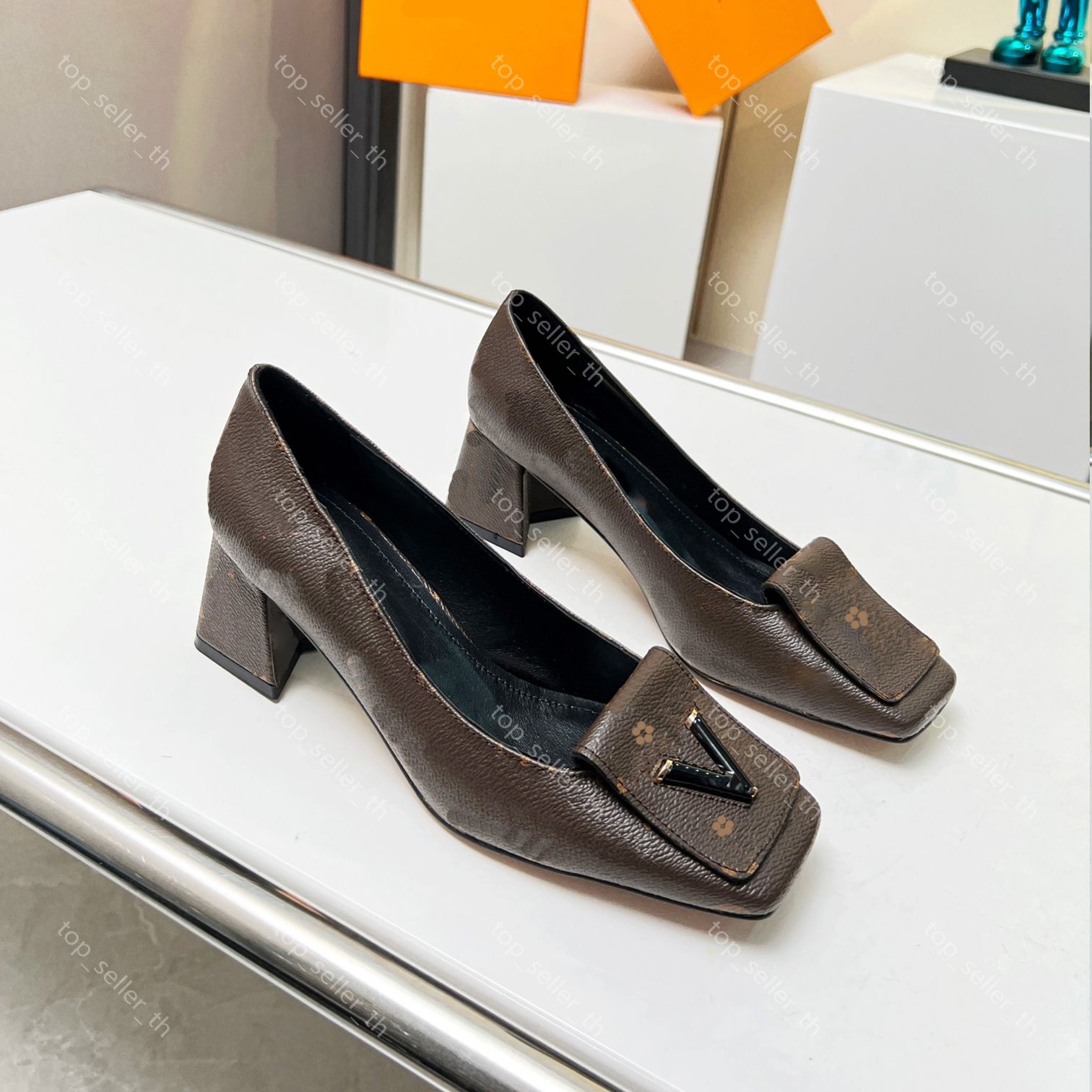 Shake Slingback Pump Designer Women Sandals Genuine Leather Sandal Chunky  Heels High Heel Slides Summer Dress Shoes From Top_seller_th, $71.07