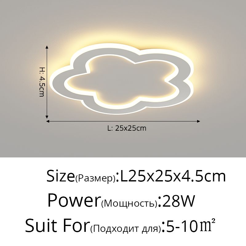 Weißer Stil A L25CM warmes Licht 3000k