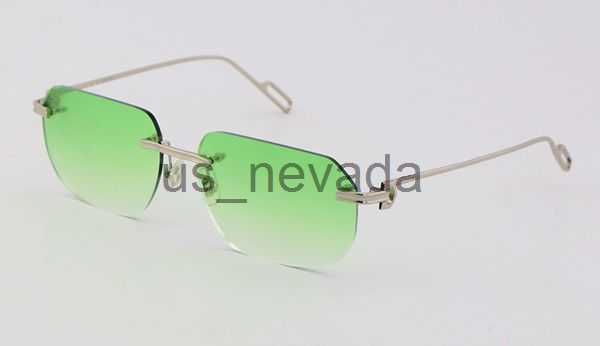 silver ice green lens